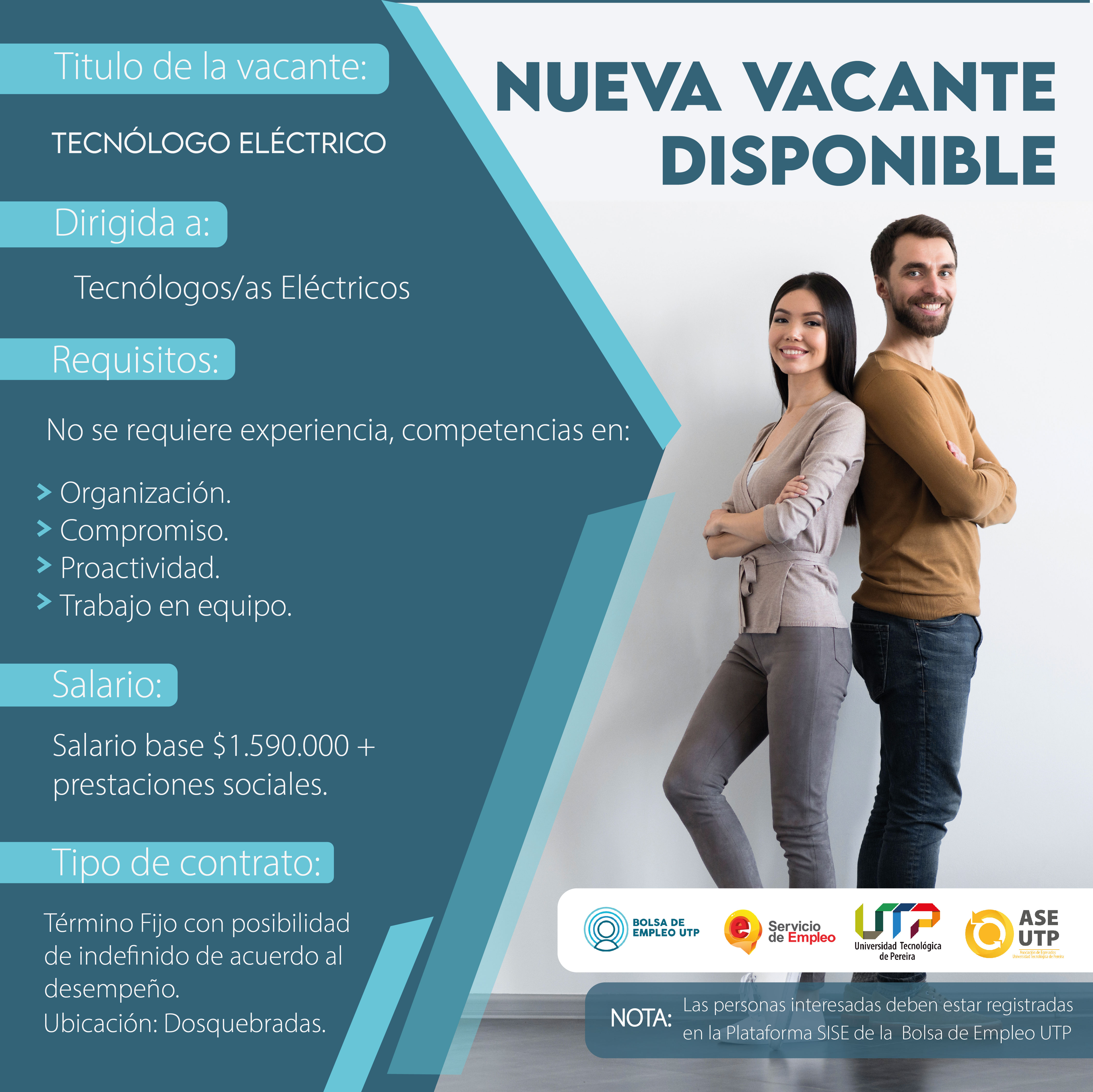 ¡Nuevas vacantes de empleo! Egresados